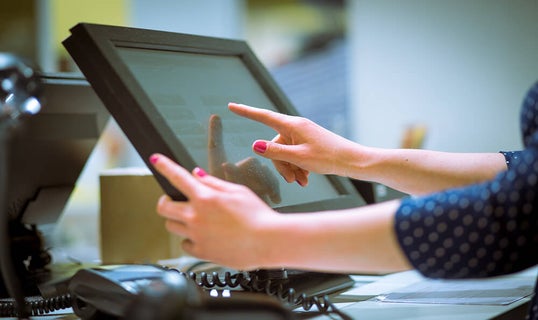 Person using an EPOS system
