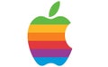 Apple logo rainbow style