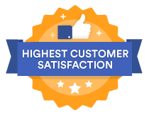 Highest Customer Satisfaction Badge