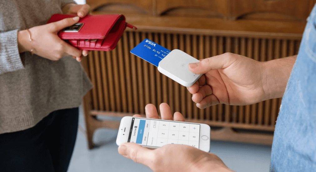 Taking payments with Square credit card reader