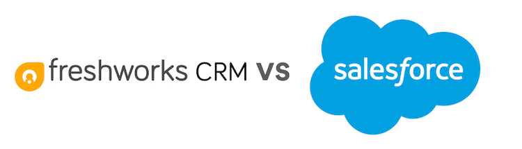 Freshworks CRM vs Salesforce logos