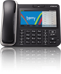 Berry Technologies Cloud Phone System on a desk phone