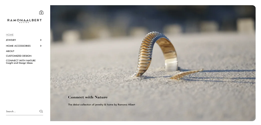 Vevol media jewellery website screenshot ecommerce website