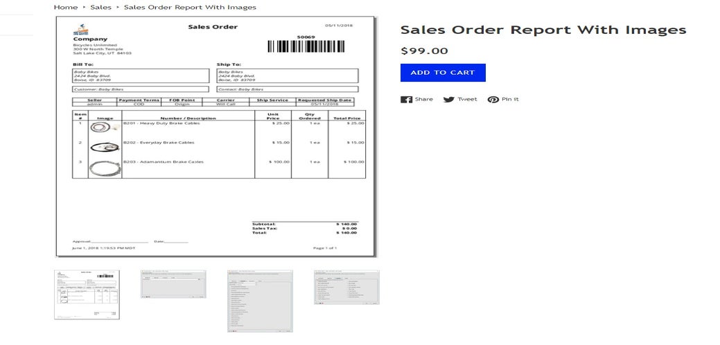 Fishbowl sales order report for sale