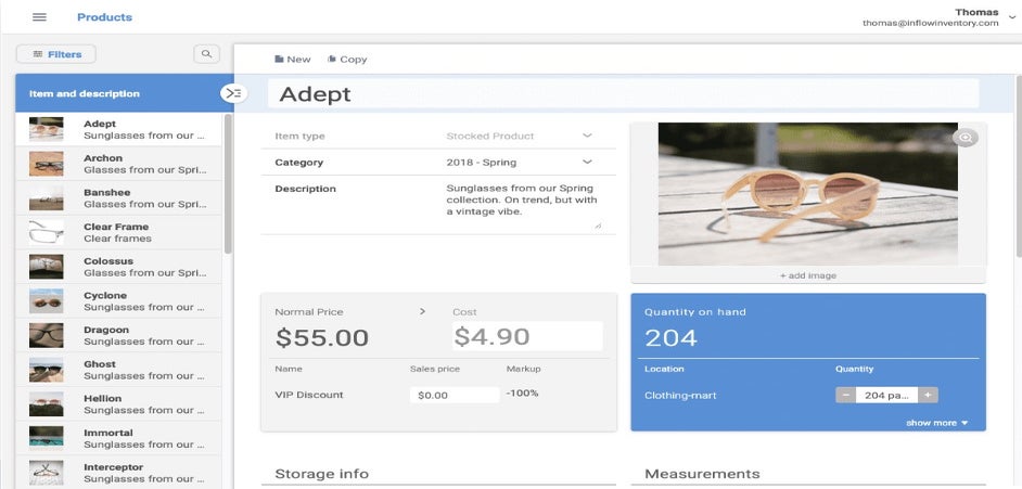 best inventory management software uk inflow screengrab