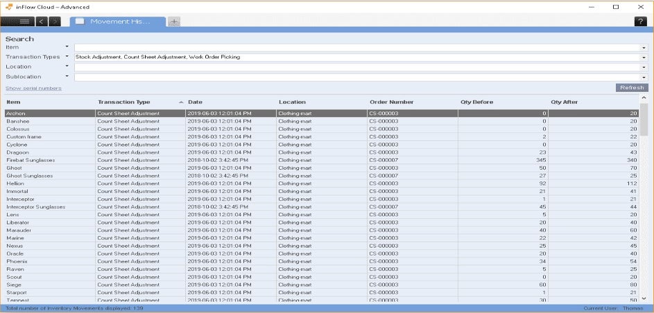 best inventory management software uk inflow screengrab