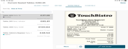 Screenshot of TouchBistro sales history