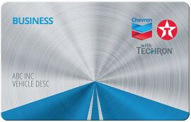 Chevron and Texaco Business Card
