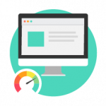 Web pages load quickly icon