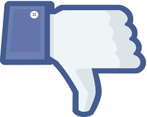 Facebook icon thumbs down