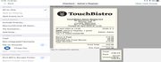 screenshot of Touchbistro EPOS system digital order receipt