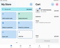 Screenshot of Shopify POS order checkout