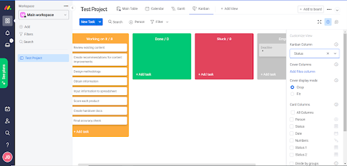 monday.com kanban board