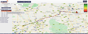 screenshot of RAM tracking vehicle route replay