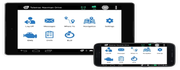 image of phone and tablet showing teletrac navman driver app