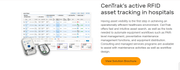 Screenshot of Centrak website page showing and describing RFID tracking solution