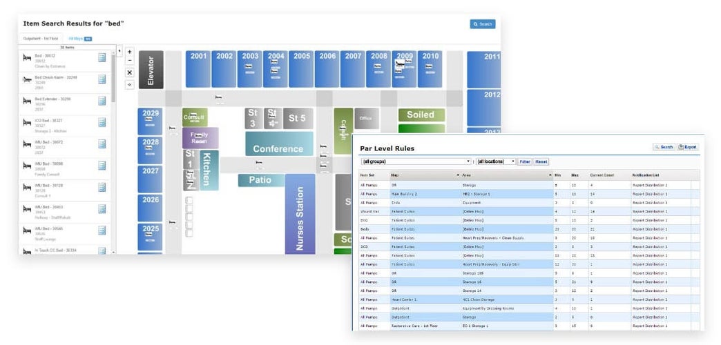 Screenshot of Centrak asset tracking software dashboard