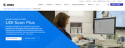 Screenshot of Zebra website page about UDI scan software for healthcare