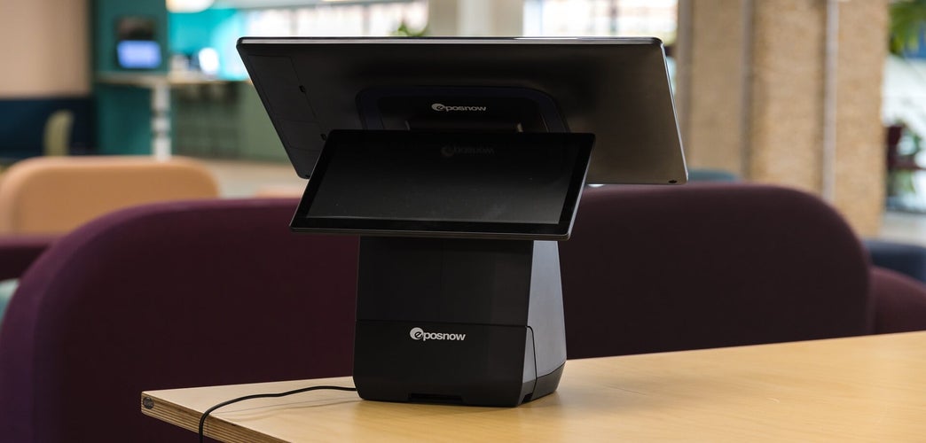 Epos Now POS terminal viewed from back