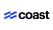 coast logo with blue accent icon before text