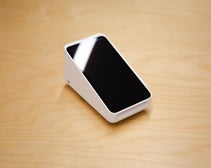 Close up of Square Terminal on wooden desk