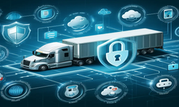 illustration of a secure online platform for managing semi-truck fleets