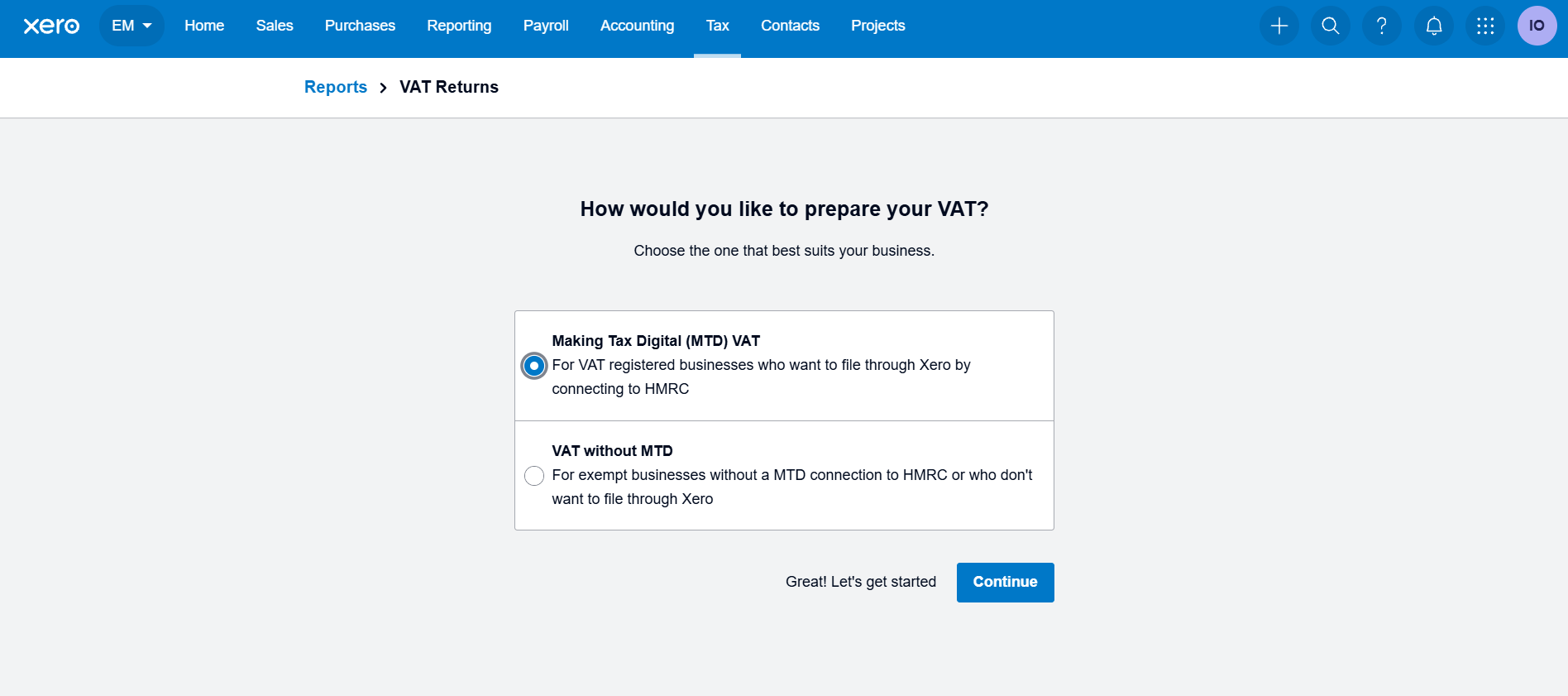 xero making tax digital
