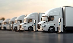 Urban electric vehicle charging yard energy efficiency in action