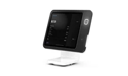 the Square Stand tablet stand with built-in card machine