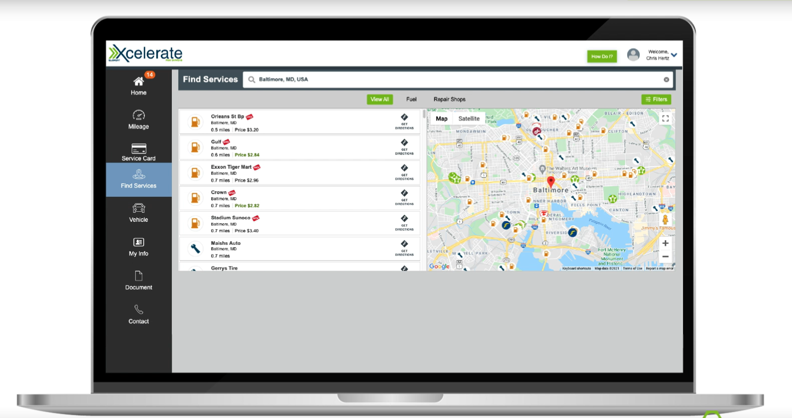 element fleet management xcelerate software tracking