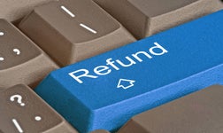 keyboard with hot key for refund