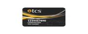tcs card on white background