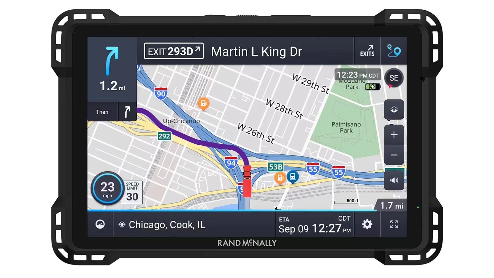 rand mcnally tnd 1050 device