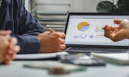 Worker using the cheapest CRM software