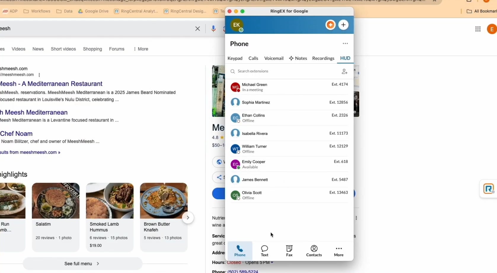 ringcentral google chrome extension