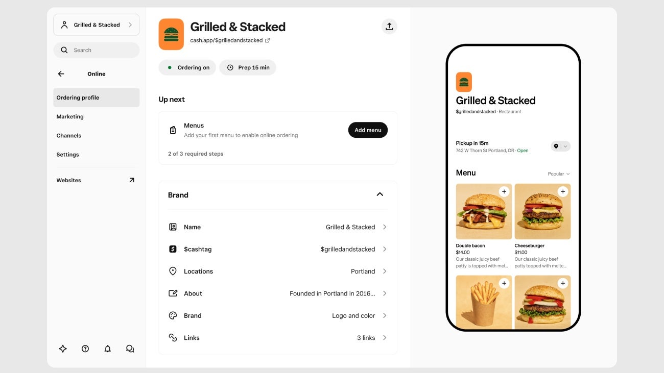 square online ordering restaurant