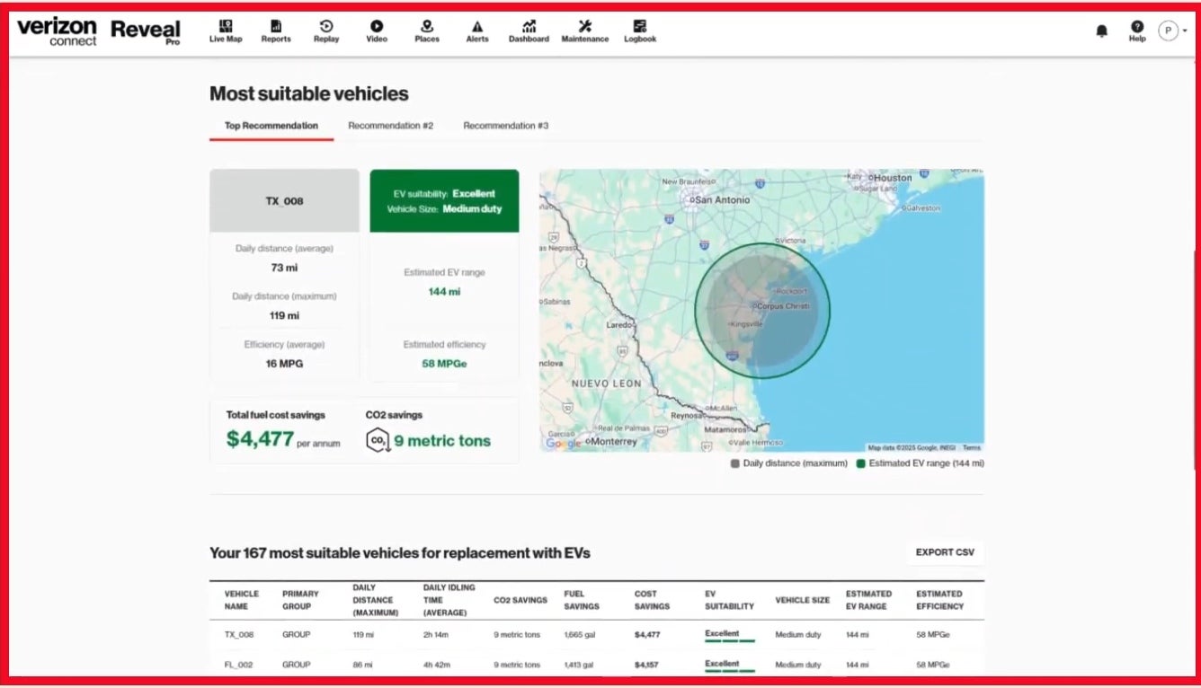 ev replacement with verizon connect