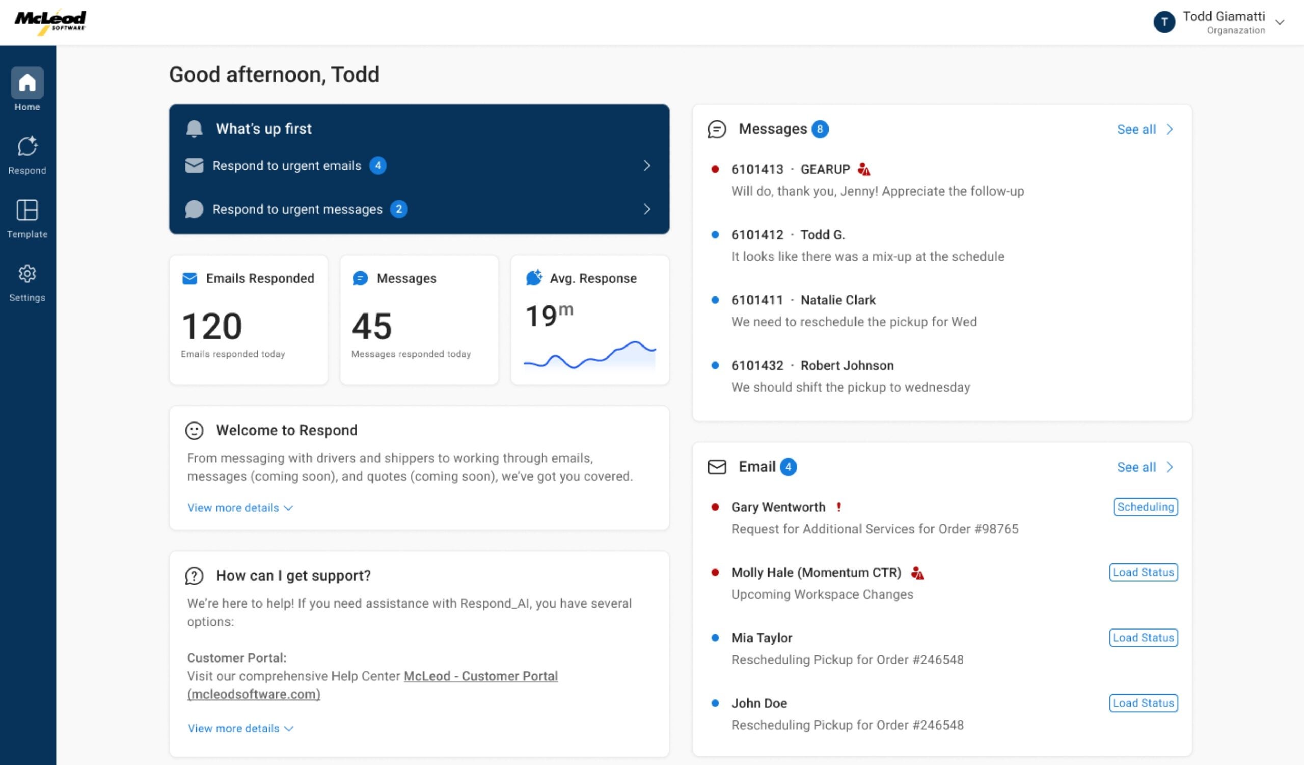 mcleod software dashboard