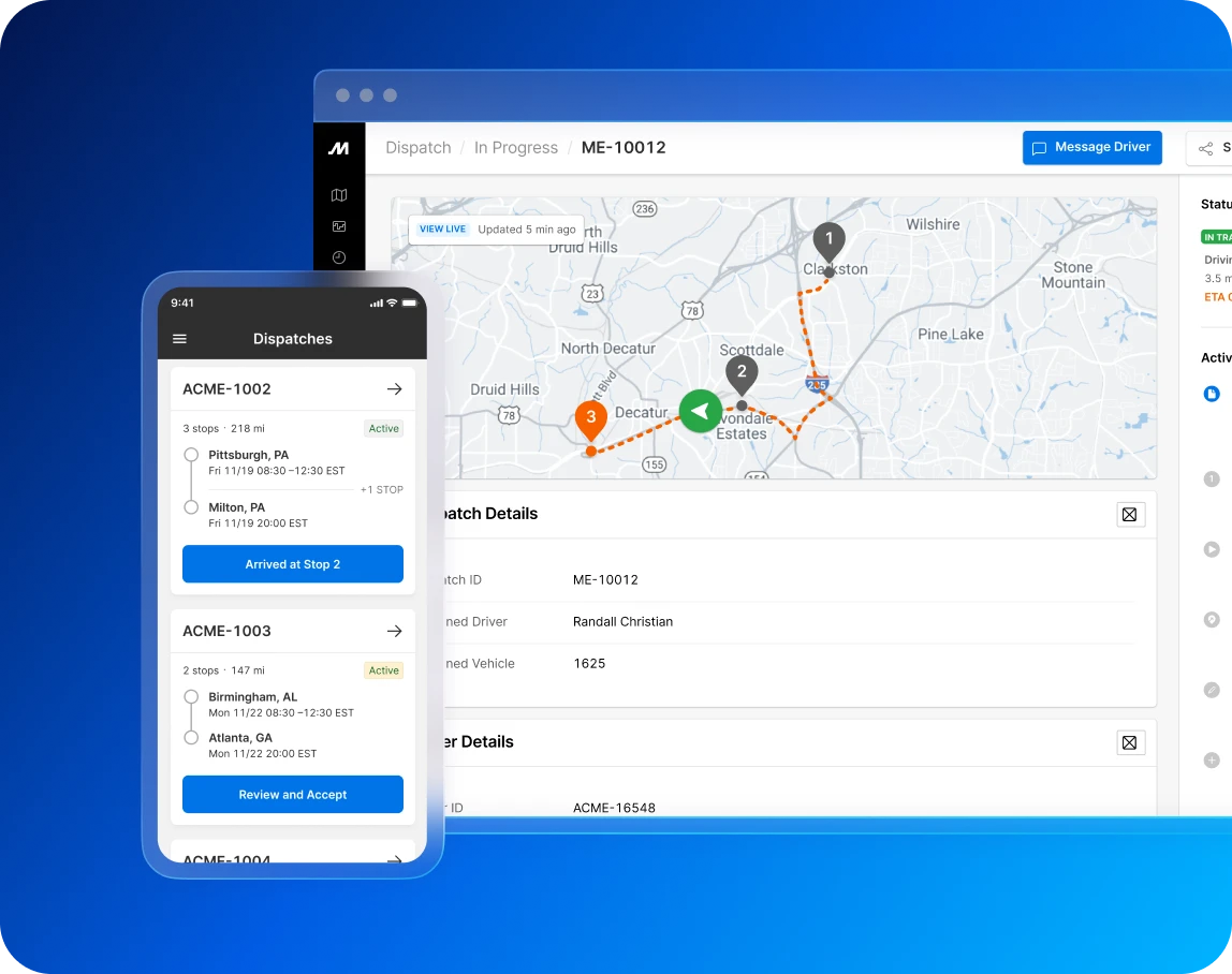 motive truck dispatch