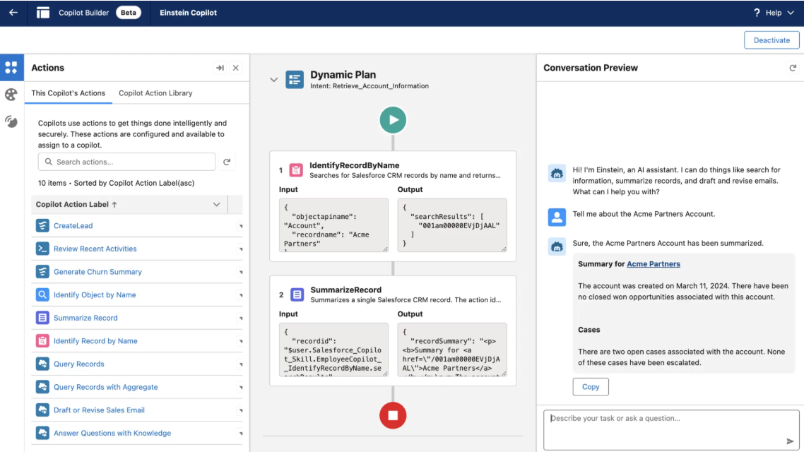 With Einstein AI, you can enquire about leads, clients, and manage a wide range of processes.