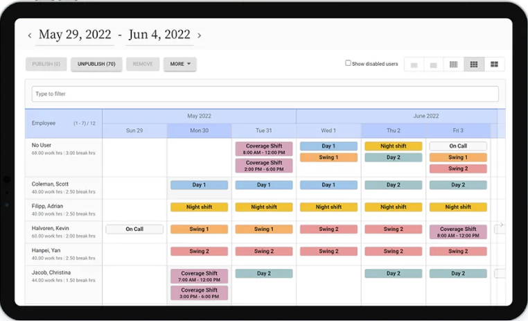 Deltek Replicon lets you schedule and manage shifts in a couple of taps