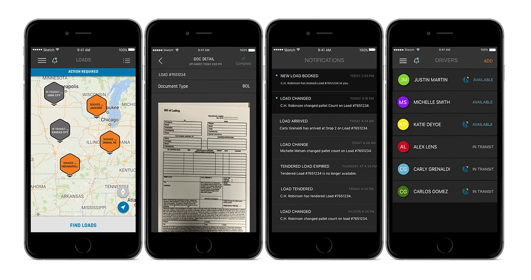 CH Robinson Navisphere app