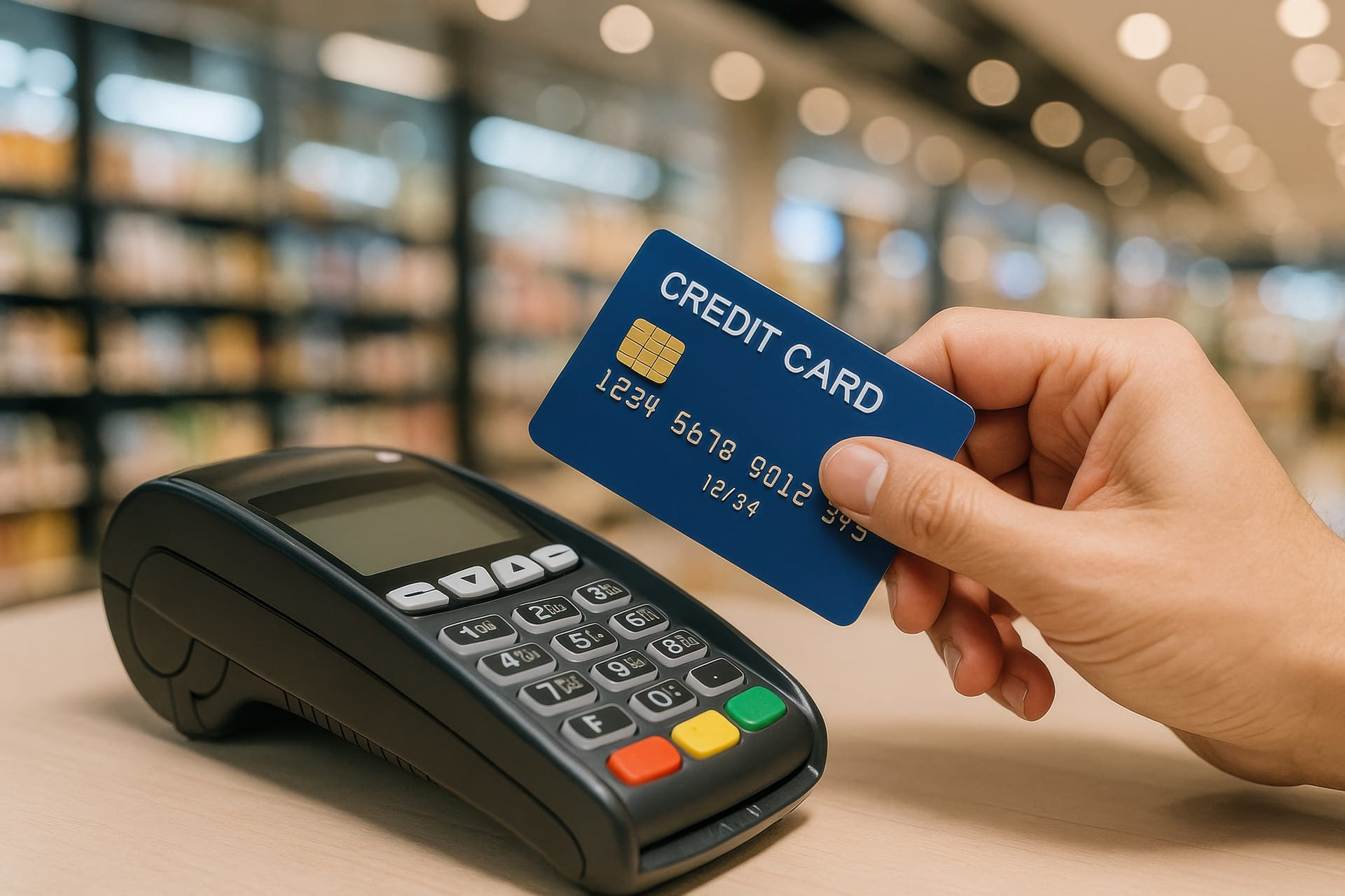 Australian business using a merchant account card
