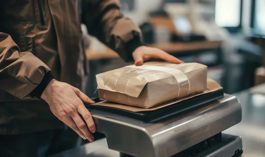 Postage meter in use