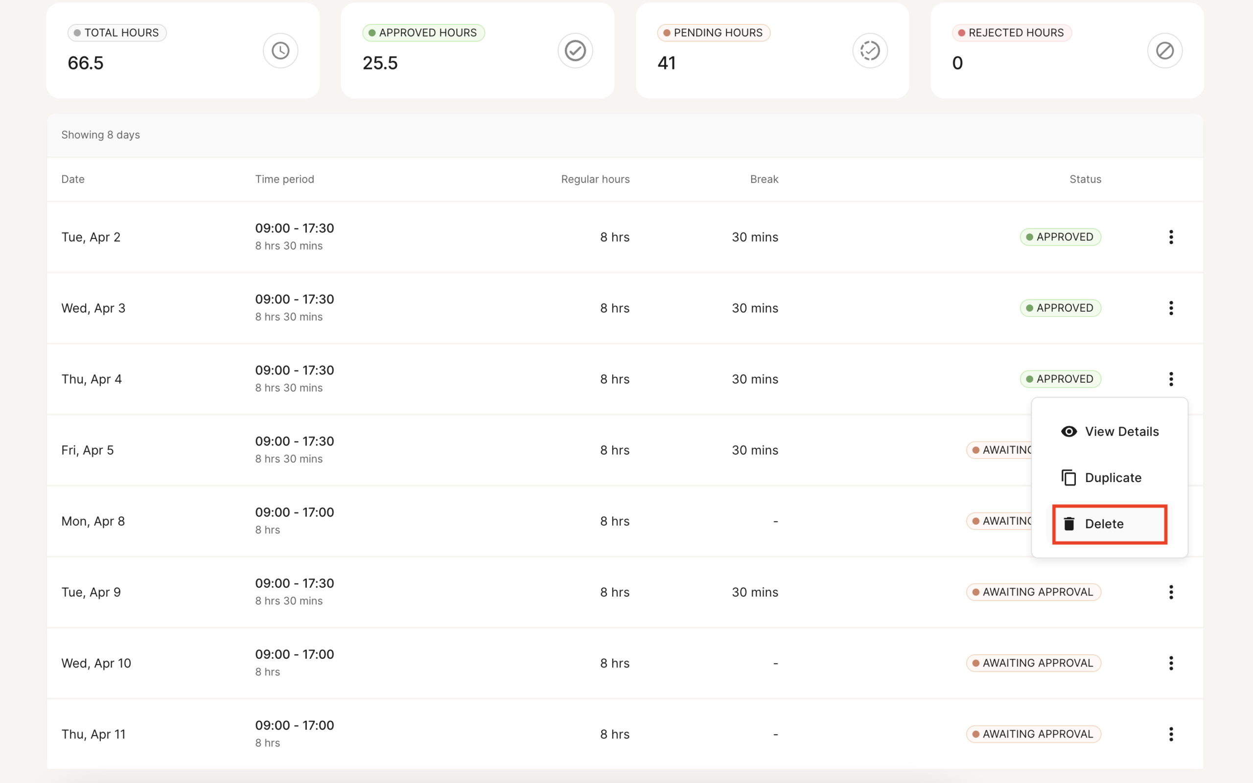 approval for contractors.