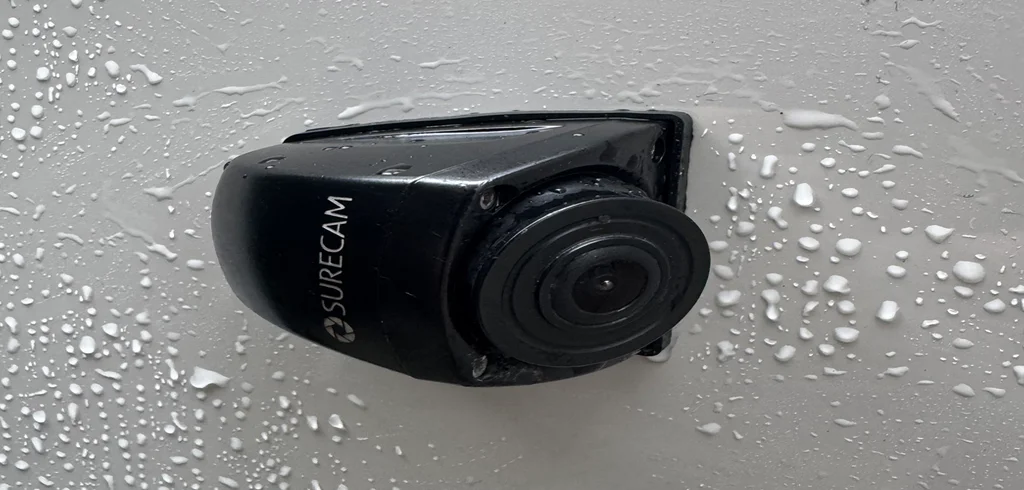 auxiliary camera on side of the van