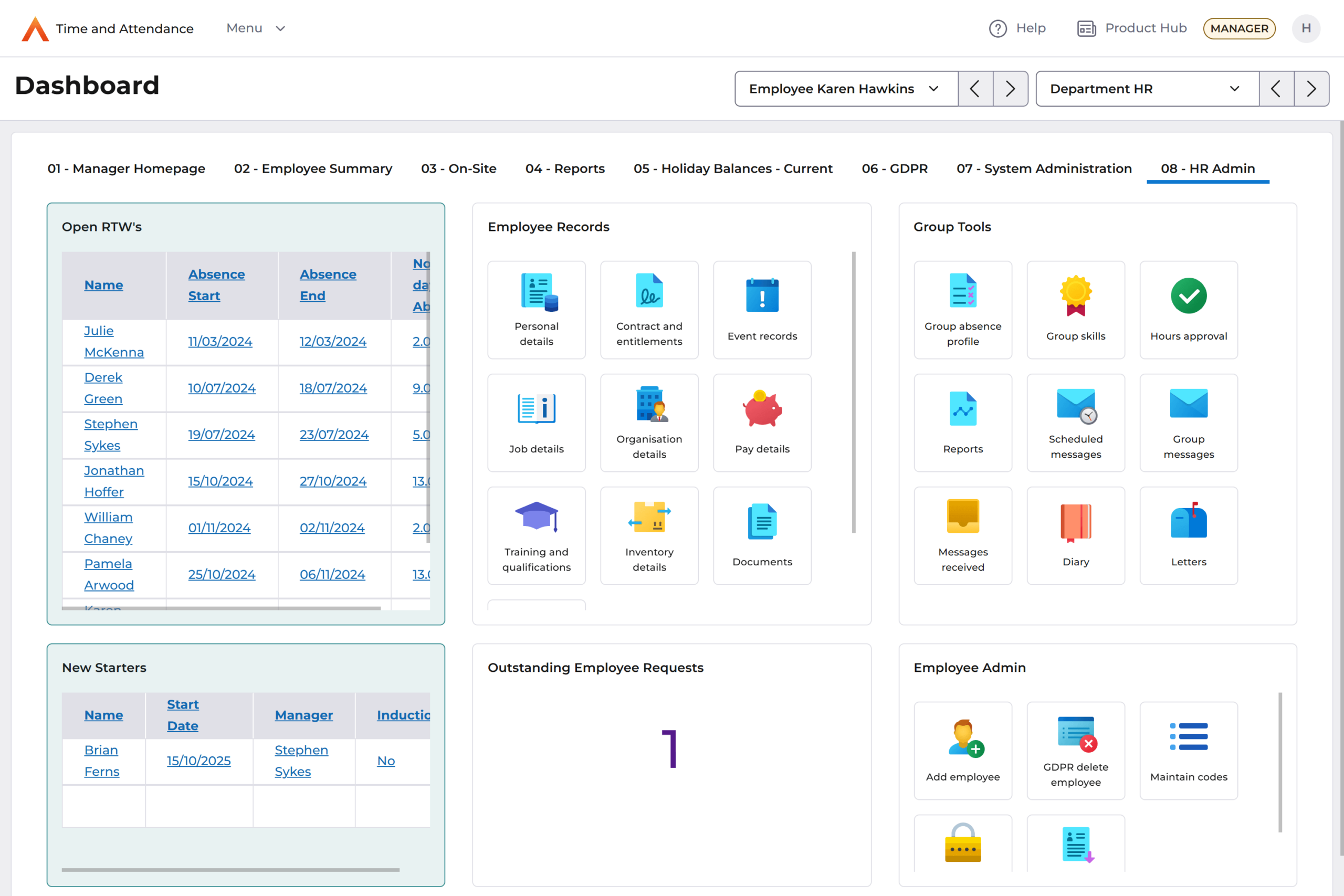 one advanced human resources