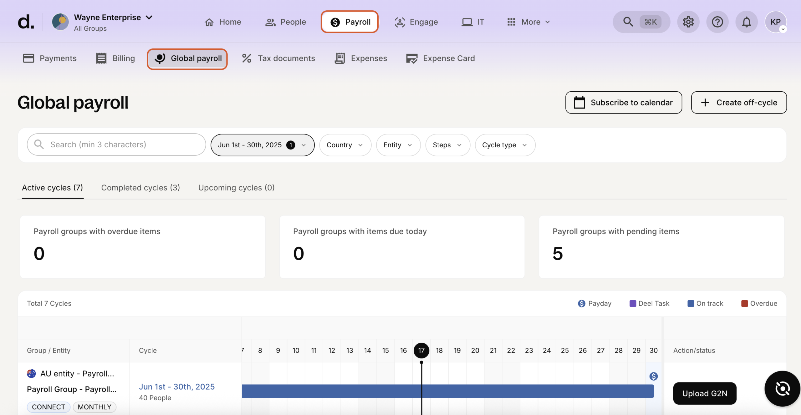 running payroll with deel