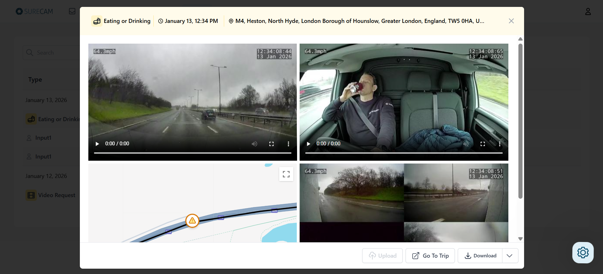 SureCam incident alerts