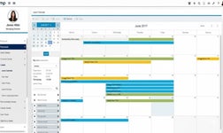 Screenshot of Moorepay Employee Leave Calendar
